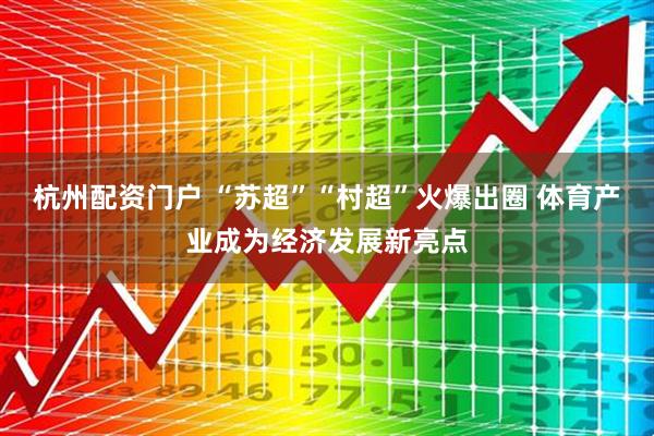 杭州配资门户 “苏超”“村超”火爆出圈 体育产业成为经济发展新亮点