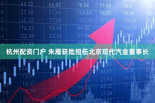 杭州配资门户 朱雁获批担任北京现代汽金董事长